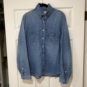 J. Crew Denim/Chambray Top